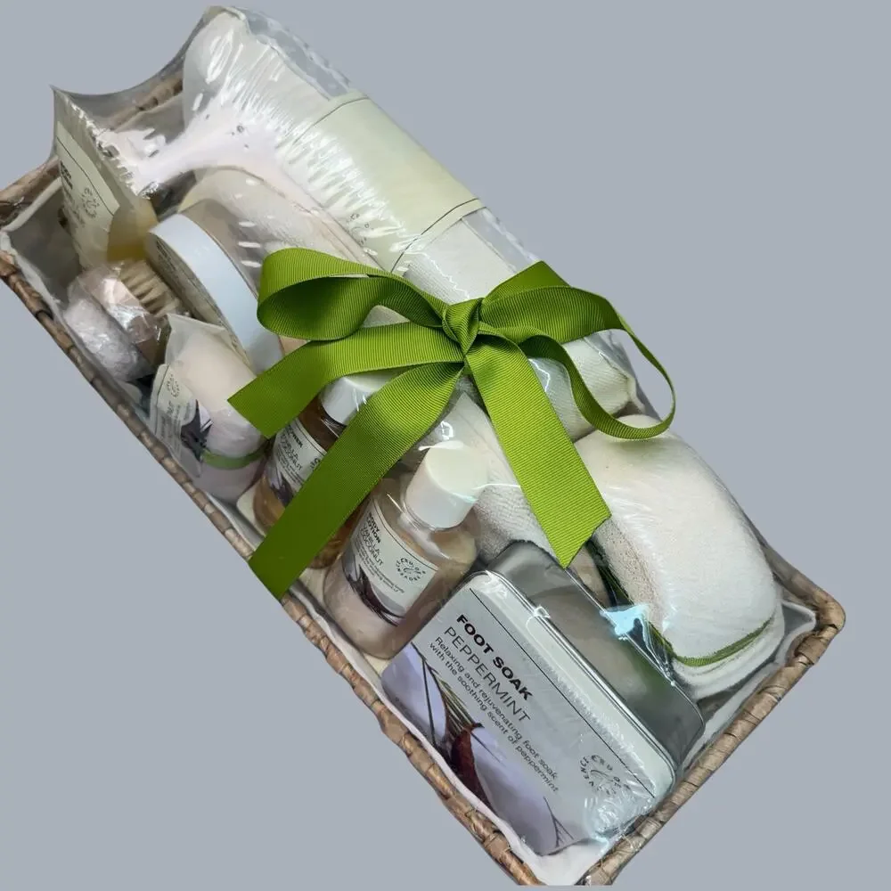 Cru De Provence 10 Pcs Gift Set Bath Spa Basket Vanilla Coconut Scent New Sealed
